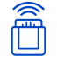 VINchain Connected Car platform blue icon