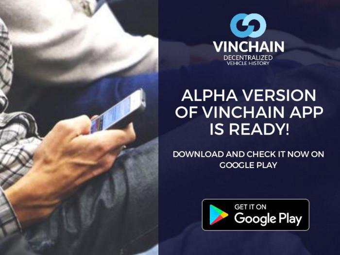 we are keeping our promises - alpha version of vinchain app is ready!
