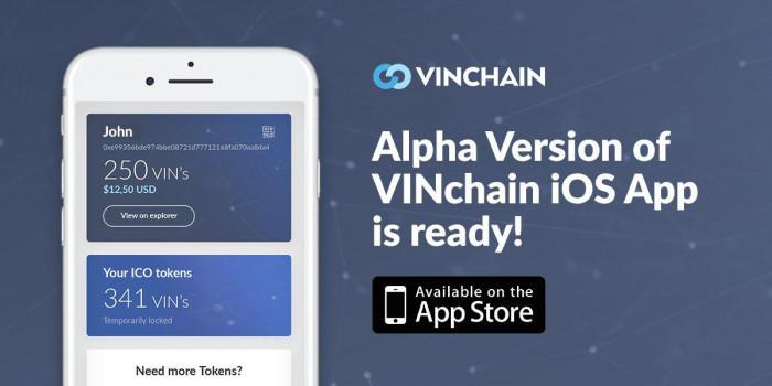 alpha version of vinchain ios app is ready and available!